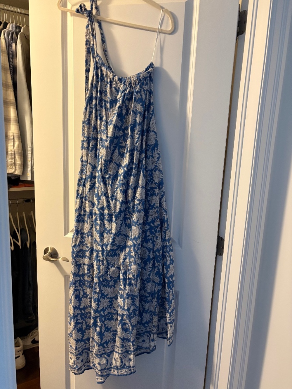 Velvet brand one shoulder floral dress